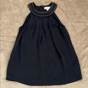 Michael Kors Sleeveless Black Embellished Top